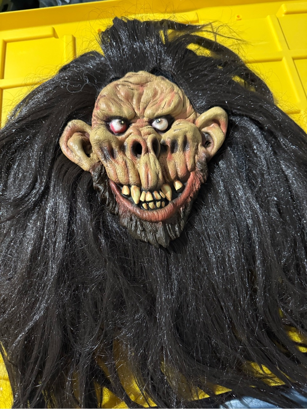 Scary Gorilla Monster Kids Costume Mask - Black Hair